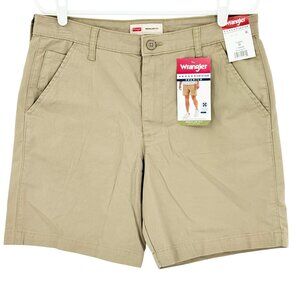 Wrangler Men's Five Star Premium Stretch Regular Fit Tan Shorts Size 32x7 NWT